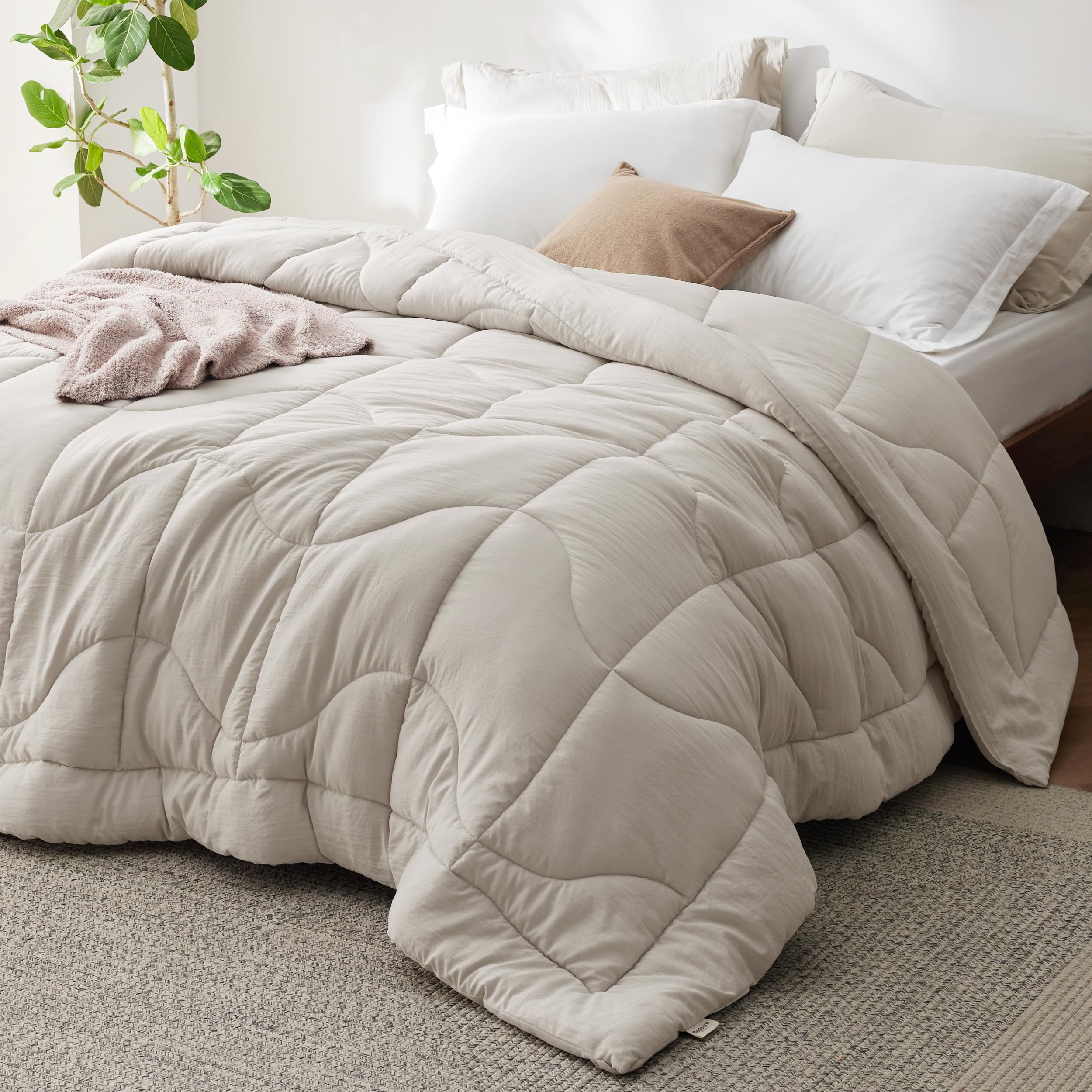 Bedsure Comforters Twin Size - Down Alternative Comforter For All Season, Butterysoft Prewashed Duvet With 4 Tabs, Lightweight &