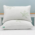 Elif Home Goods 2 Pack King Size Rayon Derived From Bamboo Pillow, Shredded Memory Foam Bed Pillows Sets For Side, Back And Stom