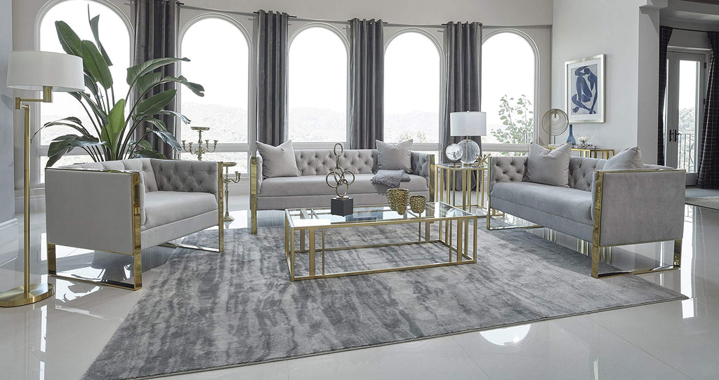 Coaster Furniture Eastbrook Tufted Back Grey Chair 509113