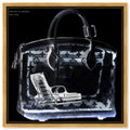 The Oliver Gal Artist Co. Fashion and Glam Wall Art Canvas Prints Couture X Ray Handbags Home D  cor, 16 in x 16 in, Black, Wh