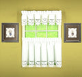 Todays Curtain Imperial Classic Drawn Cutwork Window Tier, 30-Inch, White