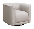 Madrona Burke Isla Sand Accent Chair With 360° Swivel And U-Shape