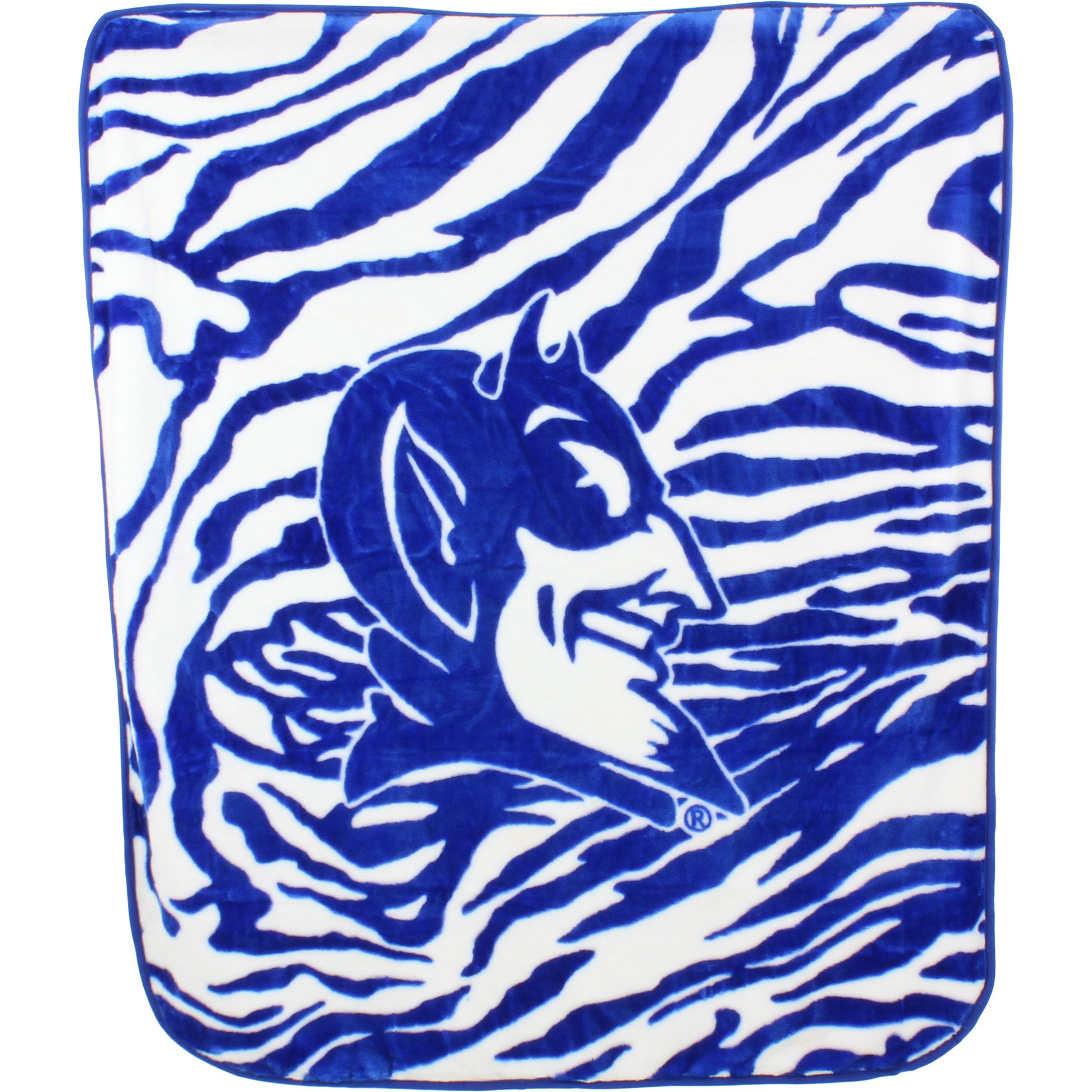 College Covers Everything Comfy Duke Blue Devils Soft Raschel Throw Blanket, 60 In By 50 In