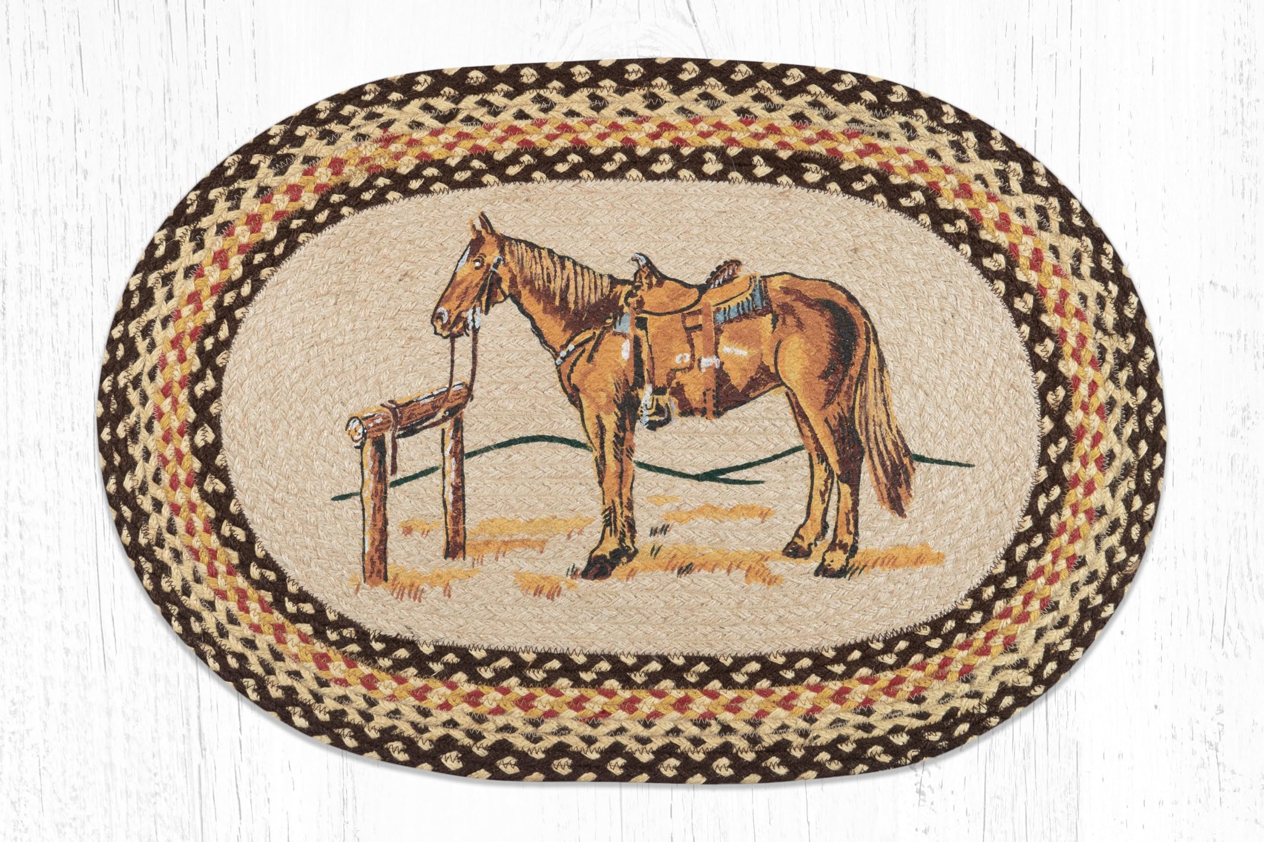 Earth Rugs Rug, 20 x 30, Brown/Ivory/Natural