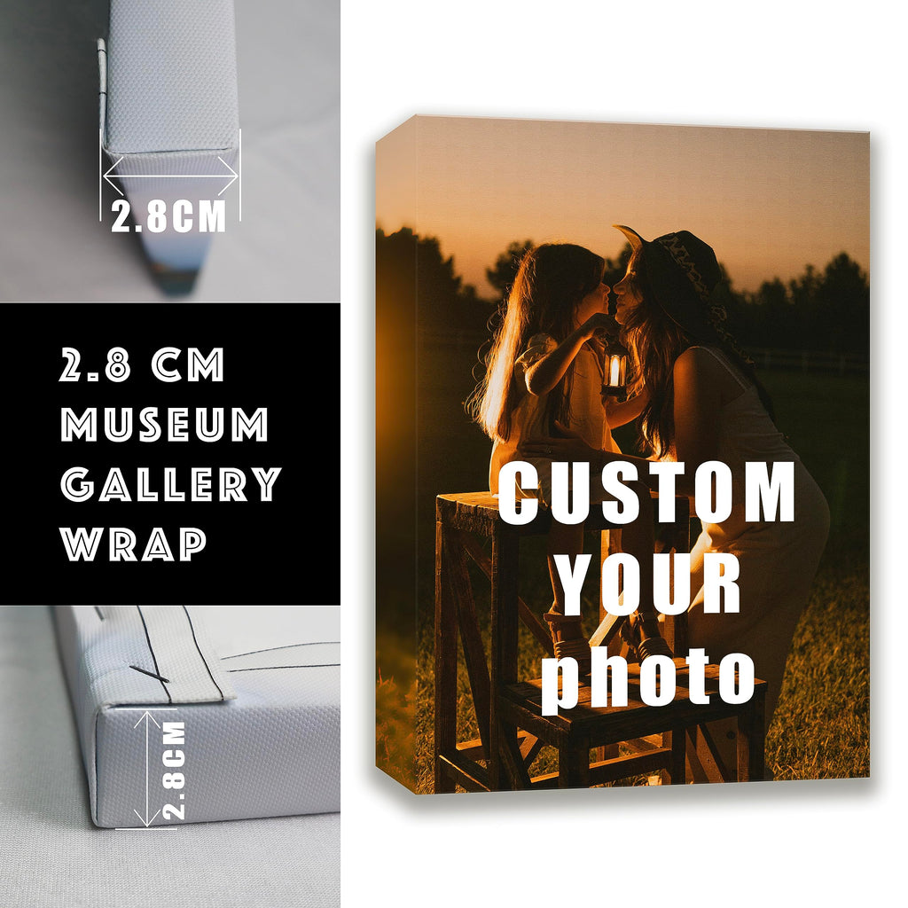 Personalized Custom Canvas Prints (Framed Canvas, 18'' X 24'') - Custom Canvas Print With Your Photo - Perfect For Home Decor, G