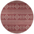 Sedona Sn14 Red Transitional Rug Round 8' X 8'
