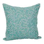 Blazing Needles Square Polyester Jacquard Throw Pillow, 17", Florian Seagla