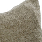 Blazing Needles Square Faux Fur Throw Pillow, 17", Elton Taupe