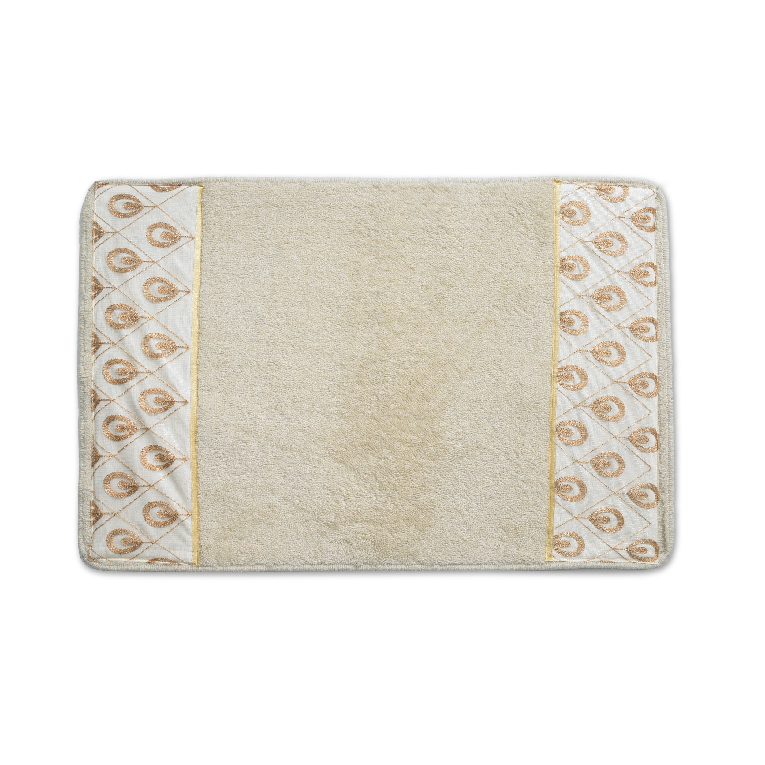 Popular Bath Seraphina Accessories, Bath Rug, Ivory