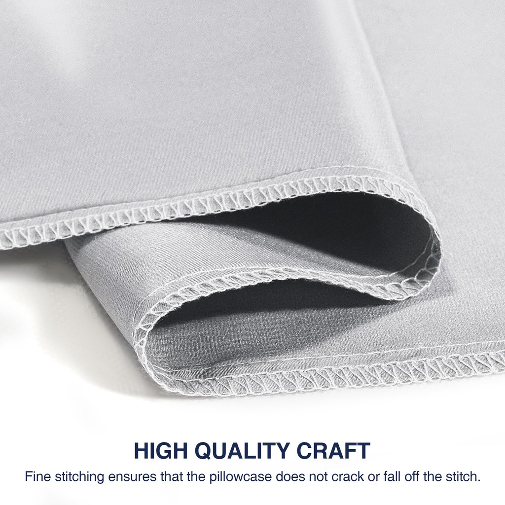 Exq Home Satin Pillowcase For Hair And Skin,Grey Pillow Cases King Size Pillow Case Set Of 2 Satin Pillow Covers With Envelope C