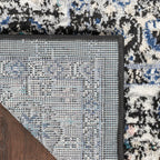 Nourison Passion Black Ivory 5'3'' X 7'3'' Area Rug, Boho, Traditional, Easy-Cleaning, Non Shedding, Bed Room, Living Room, Hall