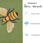 Liora Manne Frontporch Bee Indoor/Outdoor Rug, 2 Ft X 3 Ft