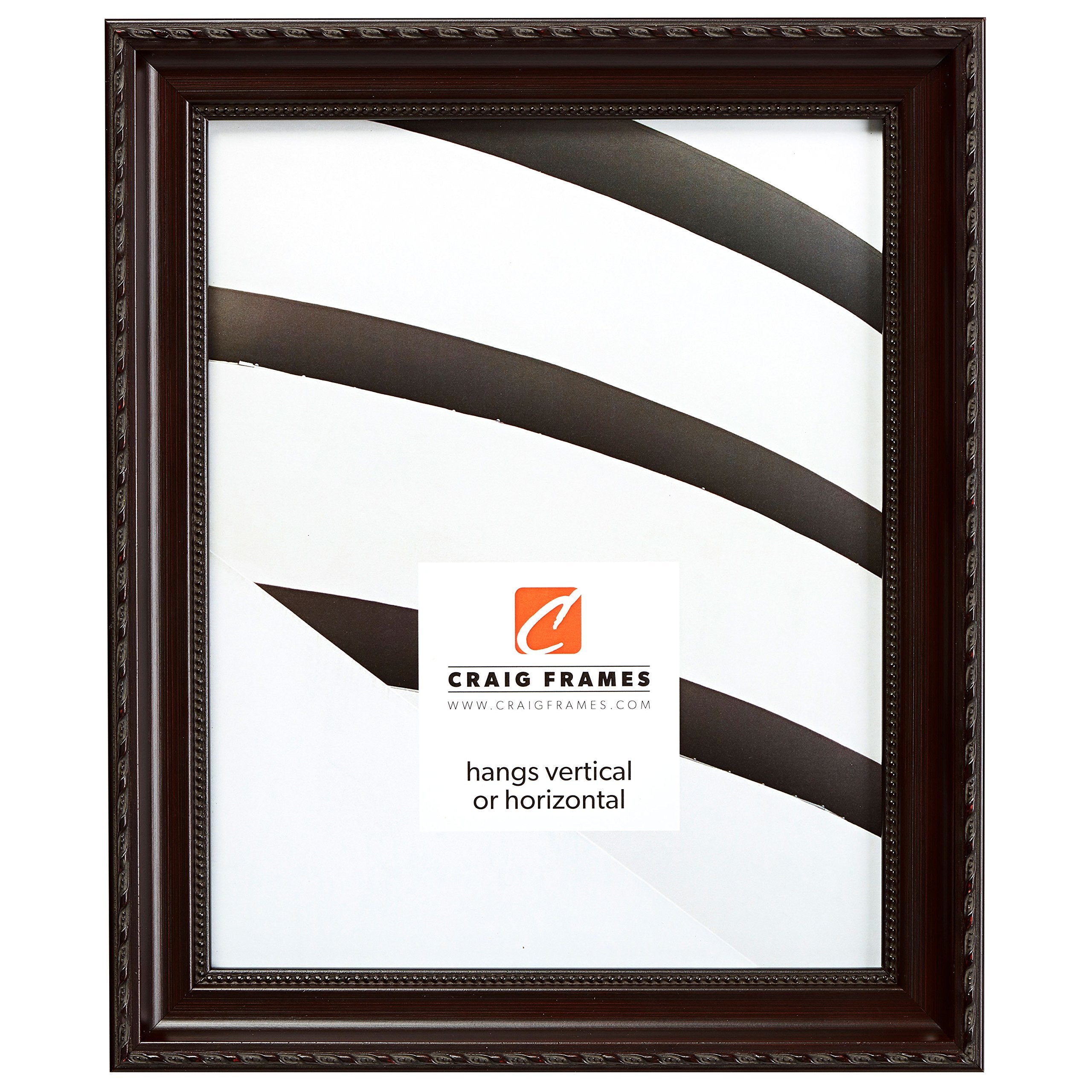 Craig Frames Annesbury, 24x24 Picture Frame, Dark Walnut
