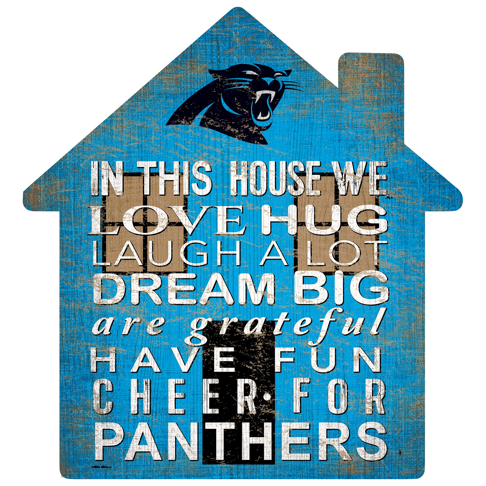 Carolina Panthers 6 x 12 Home Sweet Home Sign