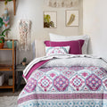 Degrees Of Comfort Twin Xl Complete Comforter Sets, Lattice Boho Bed In A Bag,Microfiber Bedding Set With Side Pockets, Matching
