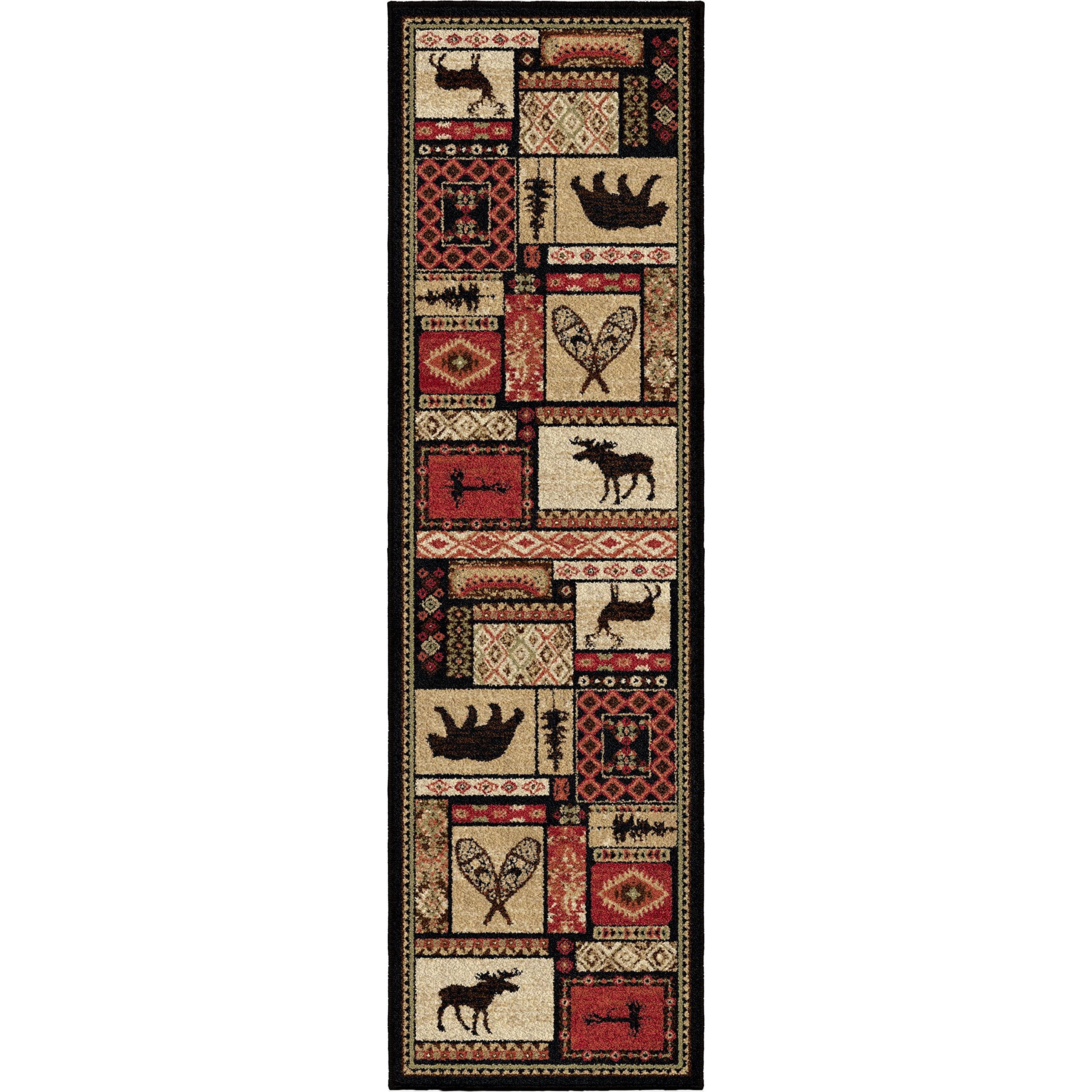 Mayberry Rugs Patchwork Area Rug, 2 ft 3 in x 7 ft 7 in, Multi
