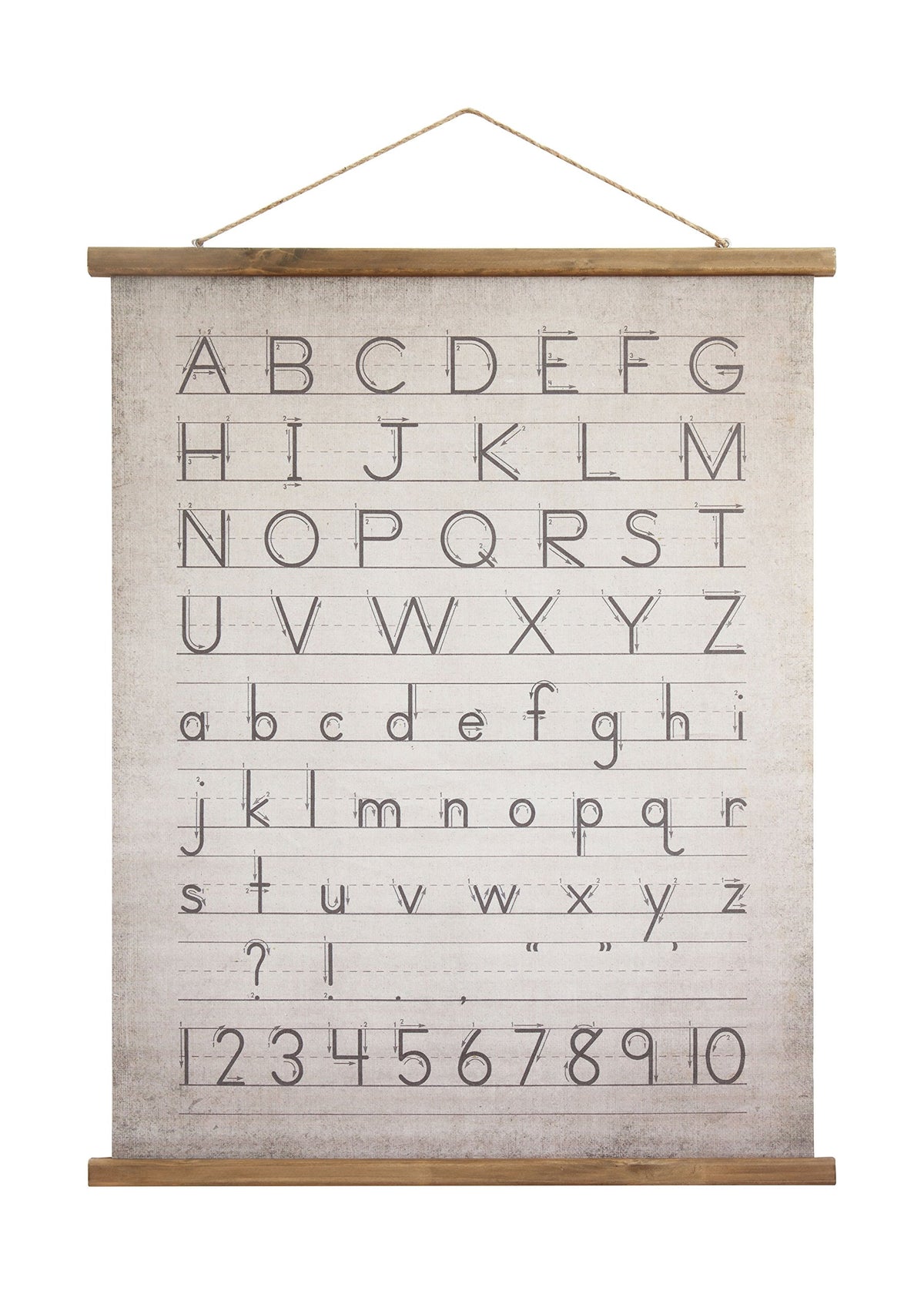 Creative Co-Op Alphabet & Numbers Wall D  cor