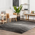 nuLOOM Julene Abstract Waves Area Rug, 9x12, Grey