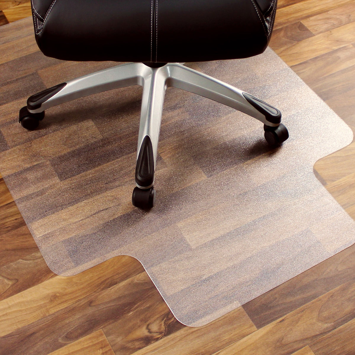 Marvelux Heavy Duty Polycarbonate Office Chair Mat For Hardwood Floors 36' X 48' | Transparent Hard Floor Protector With Lip |