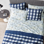Eddie Bauer - King Sheets, Cotton Flannel Bedding Set, Brushed For Extra Softness, Cozy Home Decor (Skating Penguin, King)