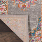 Nourison Passion Grey 22'' X 34'' Area -Rug, Boho, Traditional, Easy -Cleaning, Non Shedding, Bed Room, Living Room, Hallway, (2