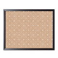 U Brands Fashion Cork Bulletin Board, 20 X 16 Inches, Black Wood Frame