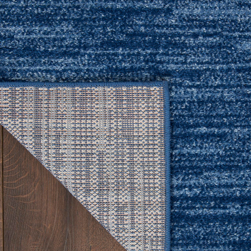 Nourison Essentials Solid Contemporary Navy Blue, Runner Rug, 2' X 6'