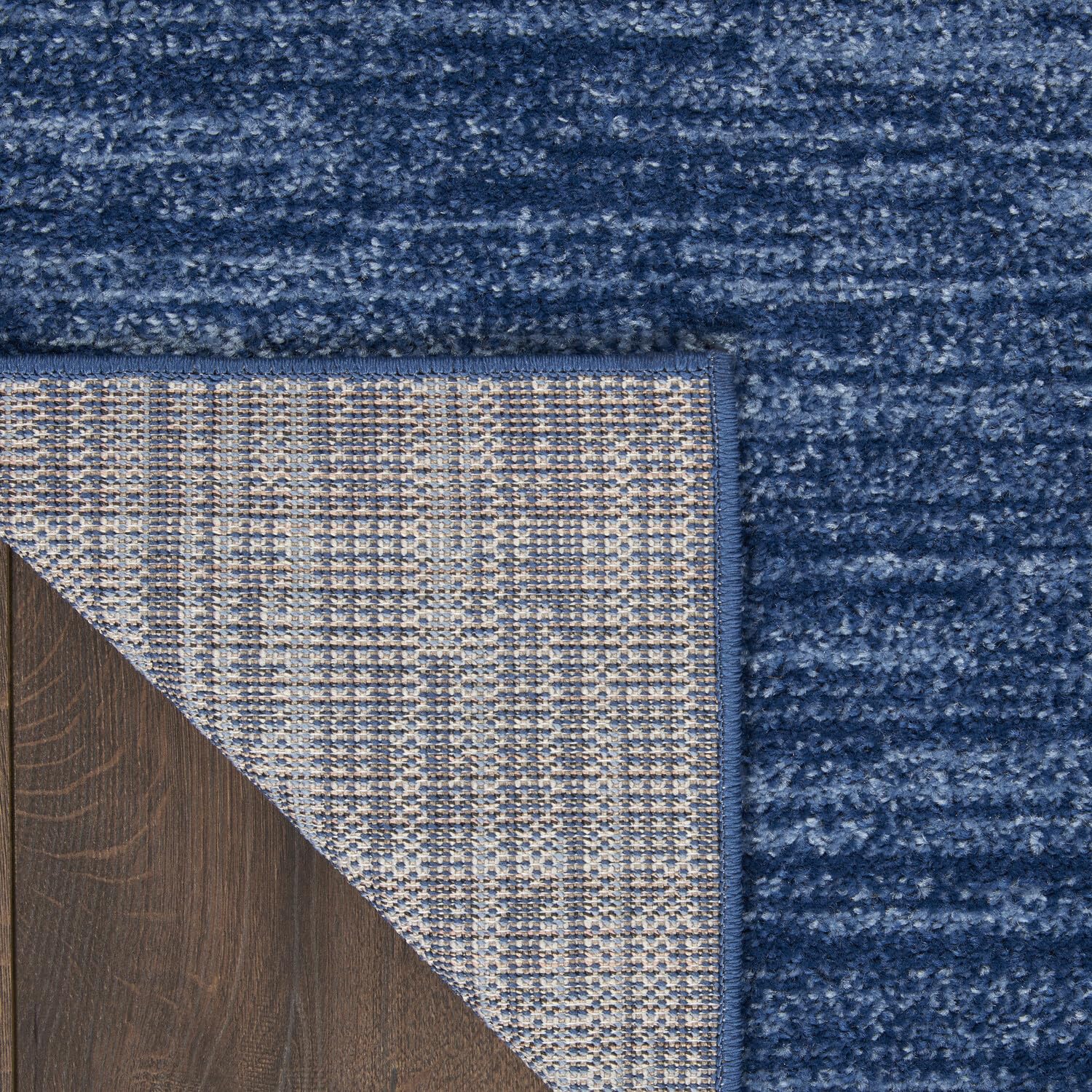 Nourison Essentials Solid Contemporary Navy Blue, Runner Rug, 2' X 6'