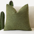 Foindtower Decorative Textured Boucle Throw Pillow Covers Accent Solid Pillow Cases Neutral Soft Cozy Couch Cushion Case For Cha