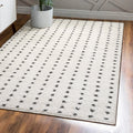 JONATHAN Y MOH400A-5 Pele Modern Geometric Shag Indoor Area-Rug Bohemian Polka Dot Easy-Cleaning Bedroom Kitchen Living Room Non