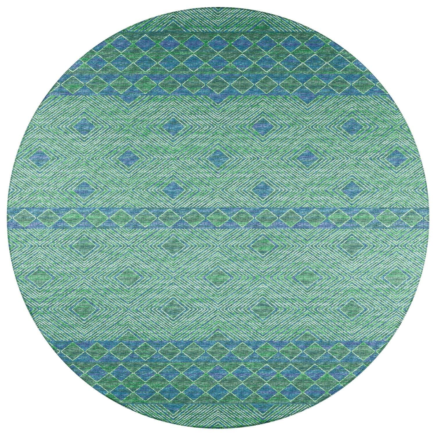 Sedona Sn1 Green Transitional Rug Round 10' X 10'