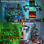 Brizled Color Changing String Lights 98Ft 300 Led Rgb Christmas Lights Dimmable Multifunctional Christmas Lights With Remote For