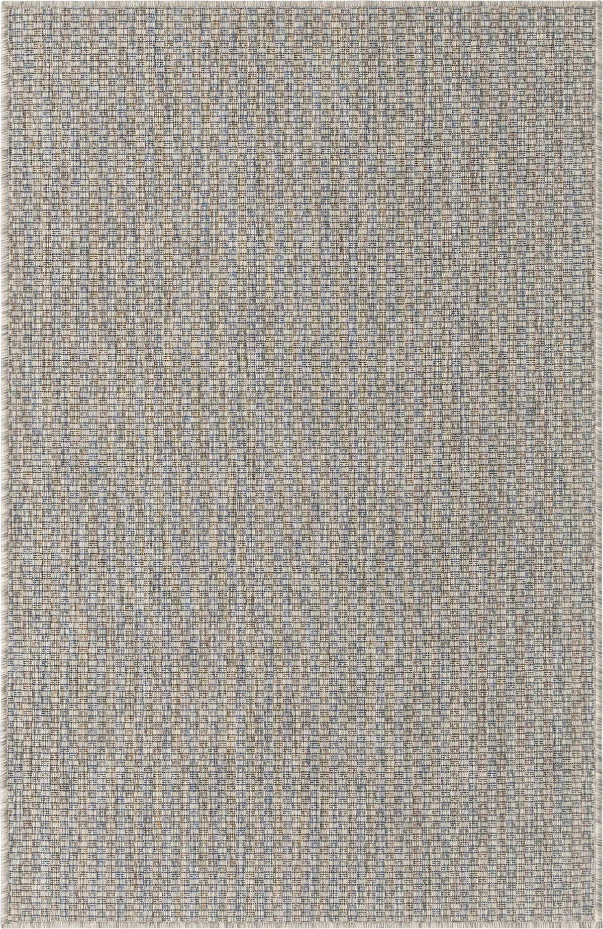 Unique Loom Collection Casual Transitional Solid Heathered Indoor/Outdoor Flatweave Area Rug (3' 3'' x 5' 3'' Rectangle, Light G