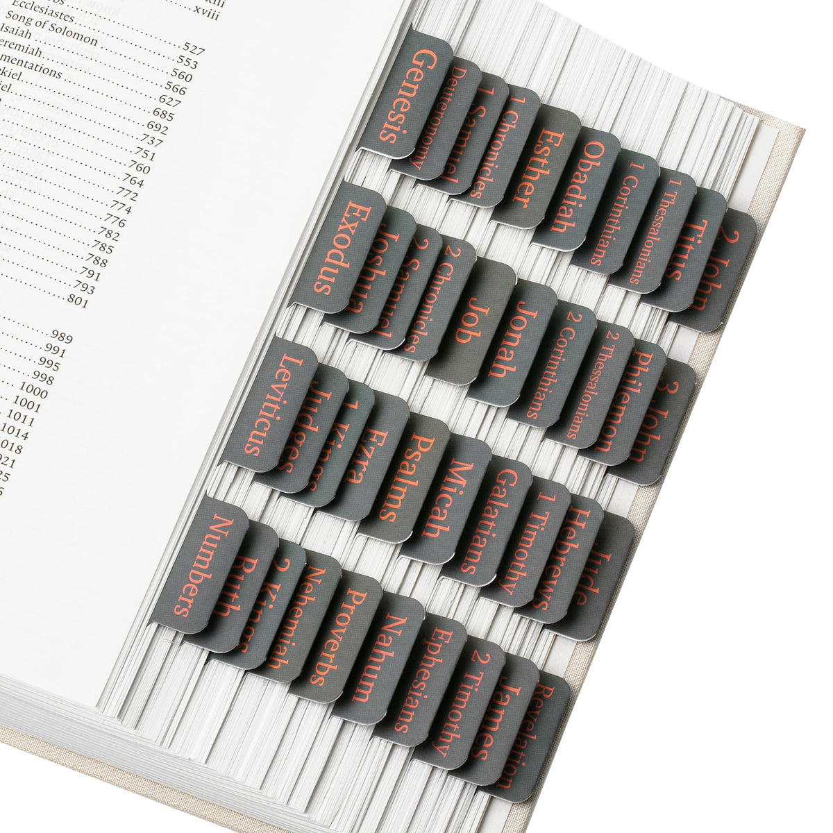 Mr. Pen- Bible Tabs, 75 Tabs, Cool Gray, Laminated Bible Tabs For Women And Men, Bible Tabs For Study Bible Index Tabs, Bible Bo