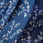 Exclusivo Mezcla Microfiber Flower Pattern Quilted Throw Blanket For Bed/Couch/Sofa, Soft And Lightweight (50''X 60'', Navy Blue