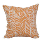 Blazing Needles Square Polyester Jacquard Throw Pillow, 17", Demeter Bitter