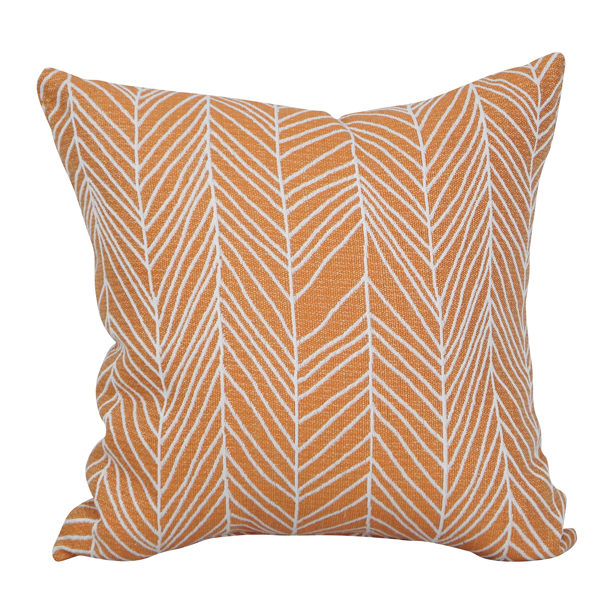 Blazing Needles Square Polyester Jacquard Throw Pillows, 17", Demeter Bitter 2 Count