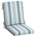 Arden Selections Outdoor Dining Chair Cushion 20 X 20, Rain-Proof, Fade Resistant 20 X 20, French Blue Linen Stripe