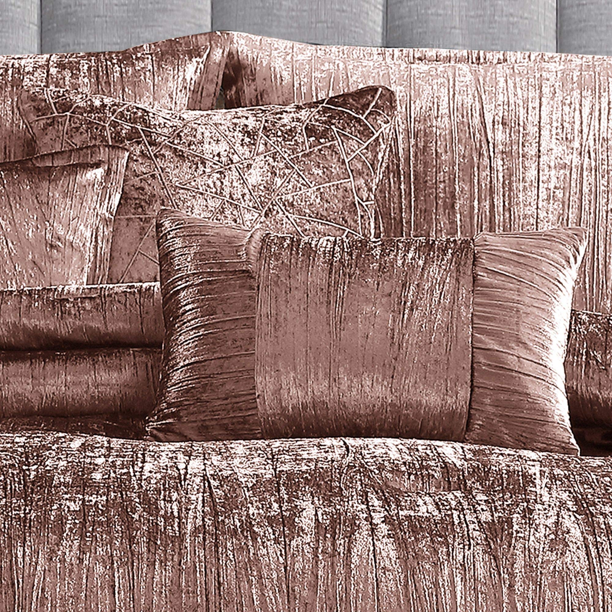 Riverbrook Home Turin Comforter Set King Blush Polyester 7 Piece Set