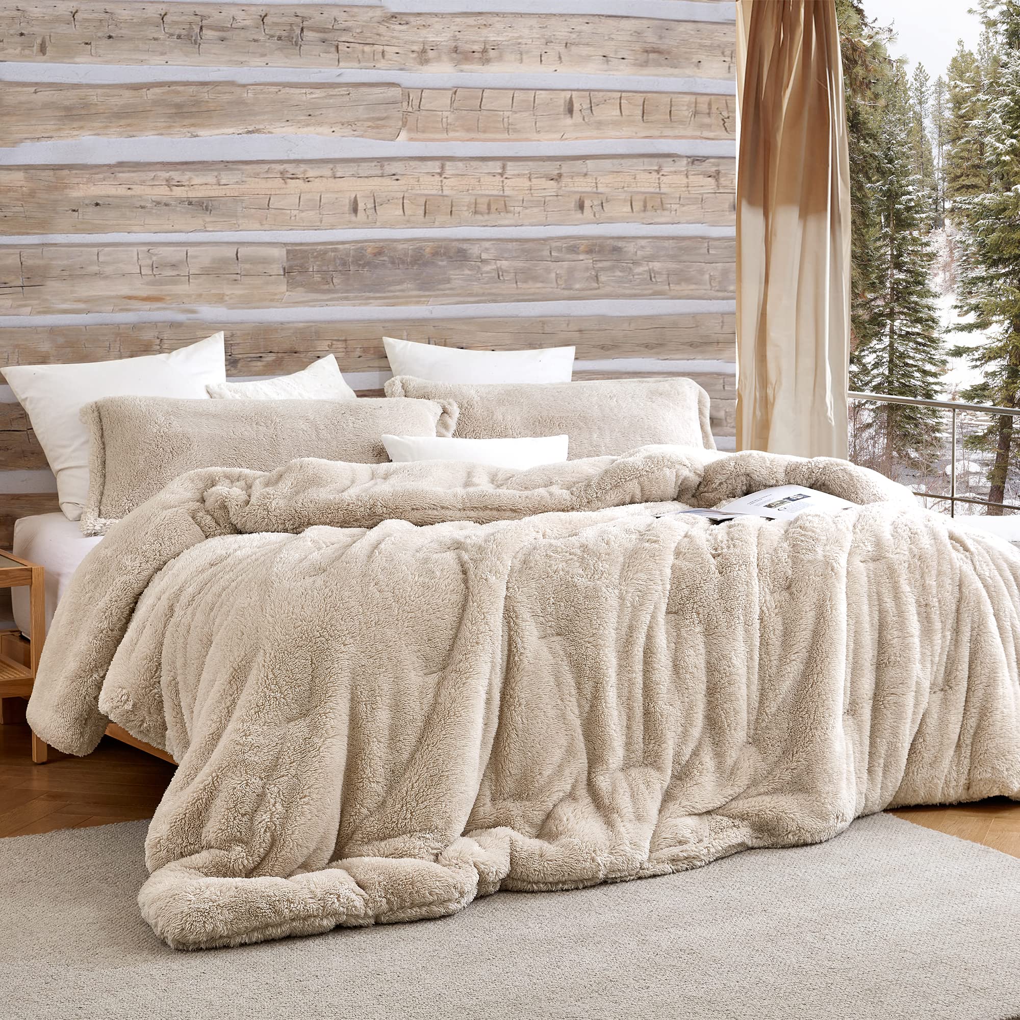 Byourbed The Original Plush - Coma Inducer Oversized Queen Comforter - White Sand