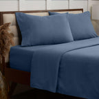 Mellanni Cotton Flannel Sheets Set - Double Brushed For Extra Softness & Comfort Sheets Set - Deep Pocket Fitted Sheet Up To 16