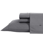 Nautica - Queen Sheet Set, Cotton Percale Bedding Set, Crisp & Cool, Lightweight & Breathable (Whale Grey, Queen)