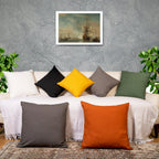 Rely+ Cotton Throw Pillow Covers 20X20 Inchs Set Of 2 Sage Green Decorative Zippered Cases For Couch Bedroom Sofa Farmhouse Livi