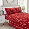 Elegant Comfort Luxury Soft Bed Sheets Holiday Pattern 1500 Premium Hotel Quality Microfiber - Softness Wrinkle And Fade Resista