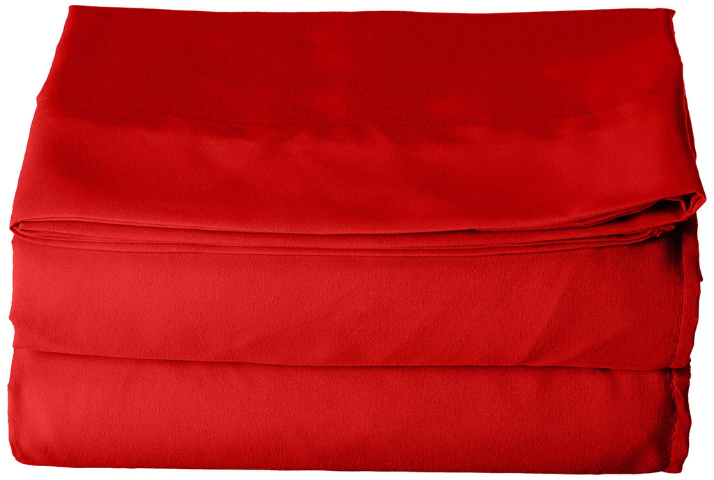 Luxury Flat Sheet On Amazon Elegant Comfort Wrinkle-Free 1500 Thread Count Egyptian Quality 1-Piece Flat Sheet, Full Size, Red
