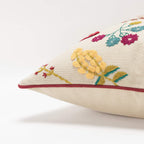Rizzy Home Floral 20" x 20" Down Pillow with Cotton Cover-Multi-ColorBrights