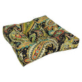 19-inch Squared Patterned Spun Polyester Tufted Dining Chair Cushions (Set of 2)