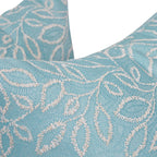 Blazing Needles Square Polyester Jacquard Throw Pillow, 17", Florian Caribb