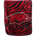 College Covers Arkansas Razorbacks Raschel Throw Blanket, 60 In By 50 In