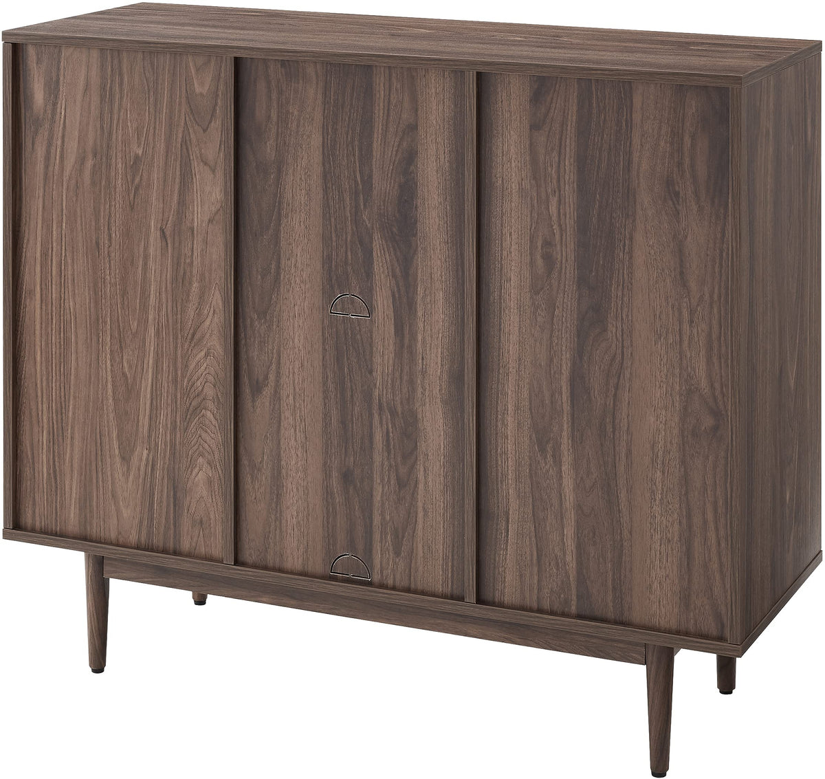 Crosley Furniture Liam Record Storage Cube Bookcase with 6 Cubes, Vinyl Record Holder and Bookshelf, Walnut
